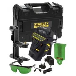 Laser à lignes croisées Stanley FMHT1-77356 - FatMax® X3G Niveau laser 3x 360° aux Faisceaux Verts - FMHT1-77356