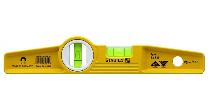 Niveau à bulle Stabila 2510 - Niveau à bulle Type 81 SM Torpedo, 25 cm 3 Niveau à bulle Stabila 2510 - Niveau à bulle Type 81 SM Torpedo, 25 cm